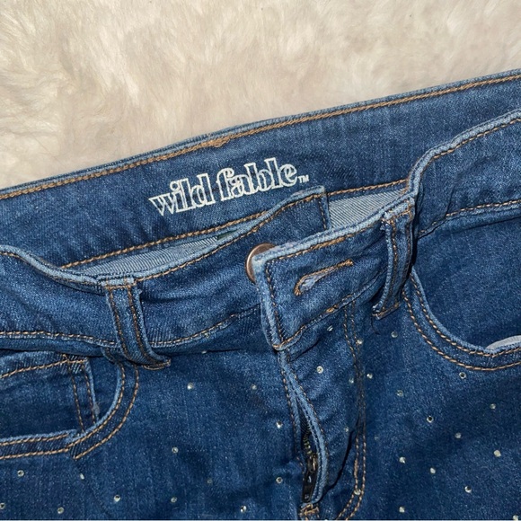 Wild Fable Skinny Jeans With Rhinestone Bling - Picture 3 of 6